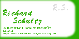 richard schultz business card